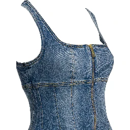 Denim flared dress