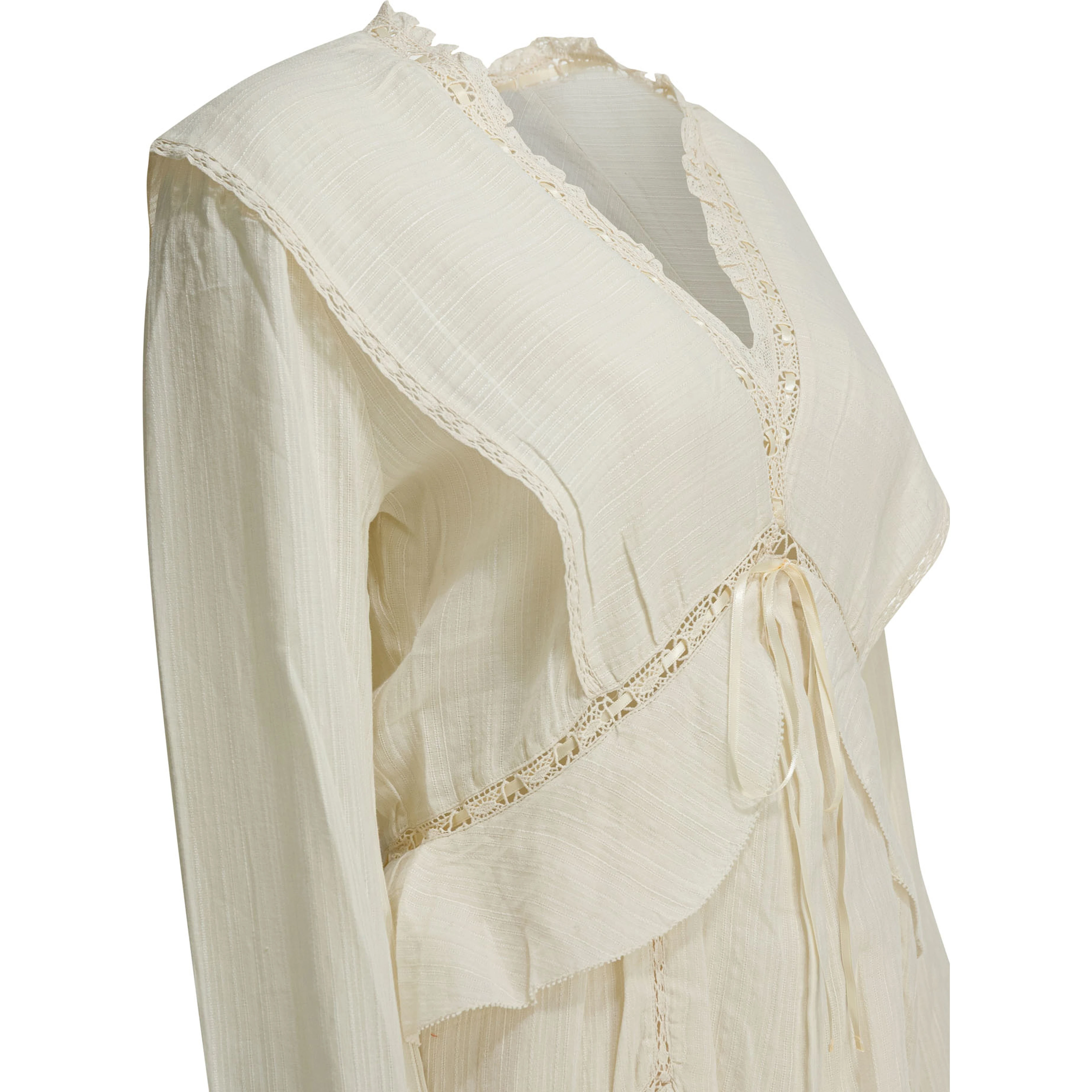 "Damya" cotton and linen short dress