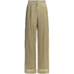 Silk tailored pants