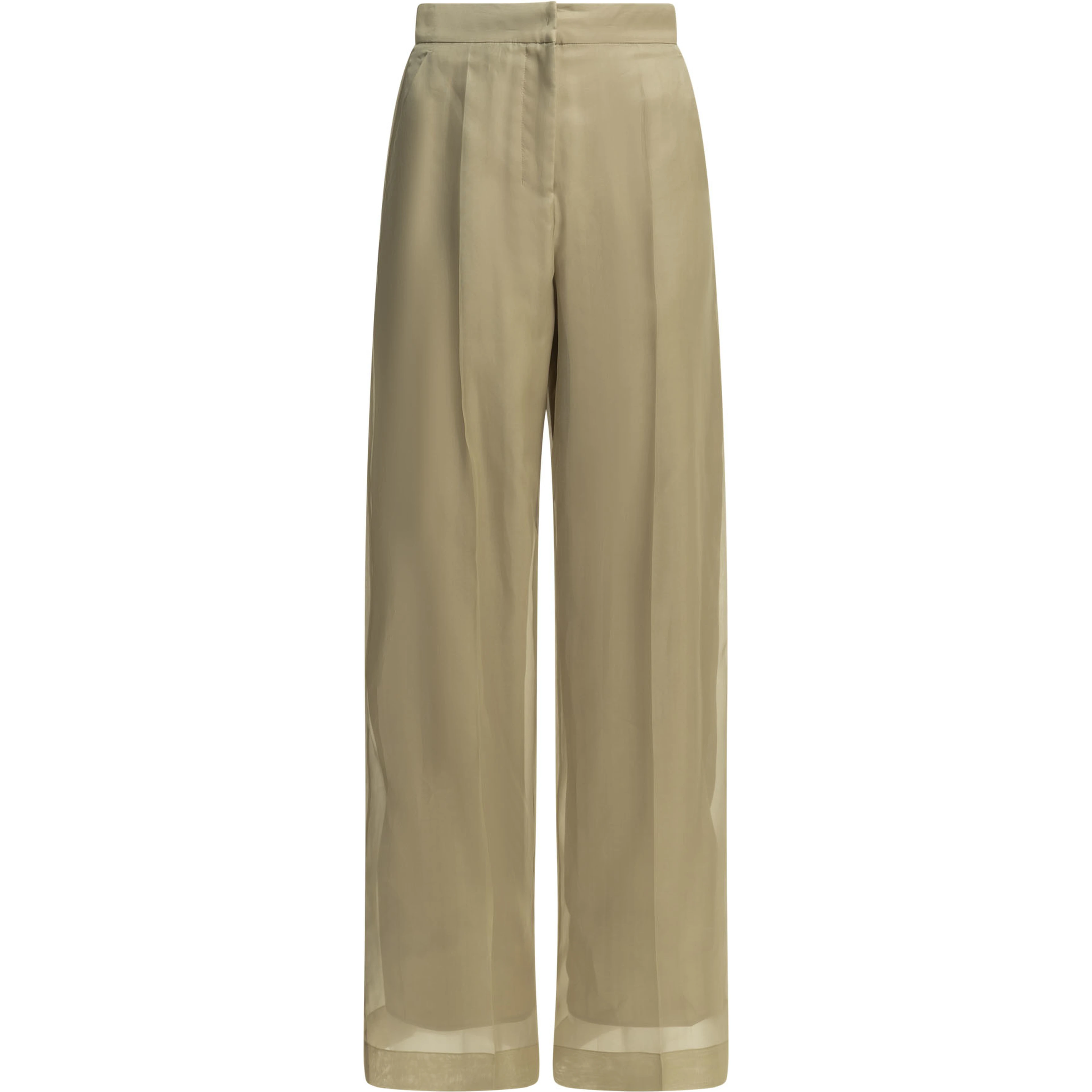 Silk tailored pants