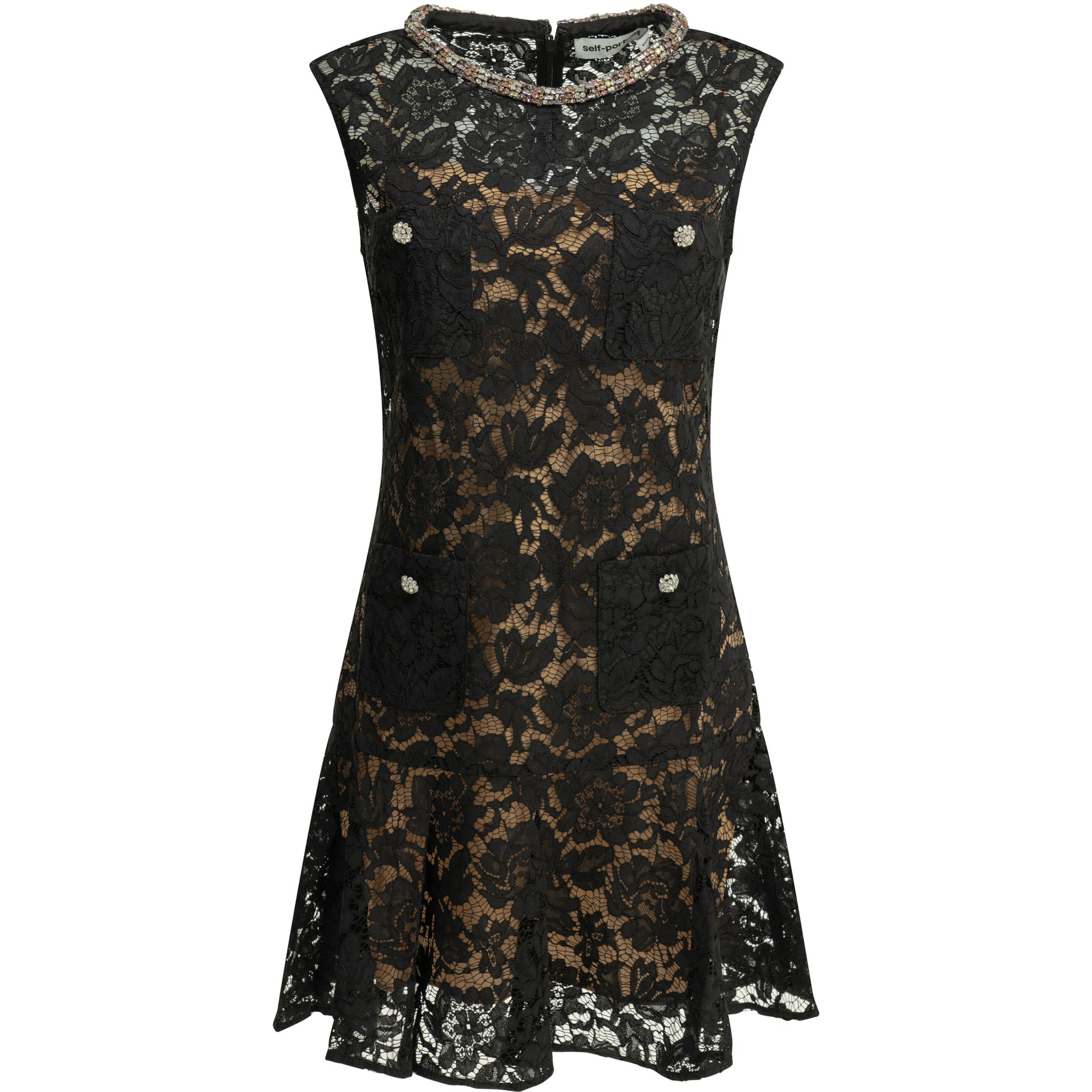 Embroidered short dress
