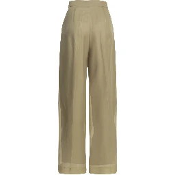 Silk tailored pants