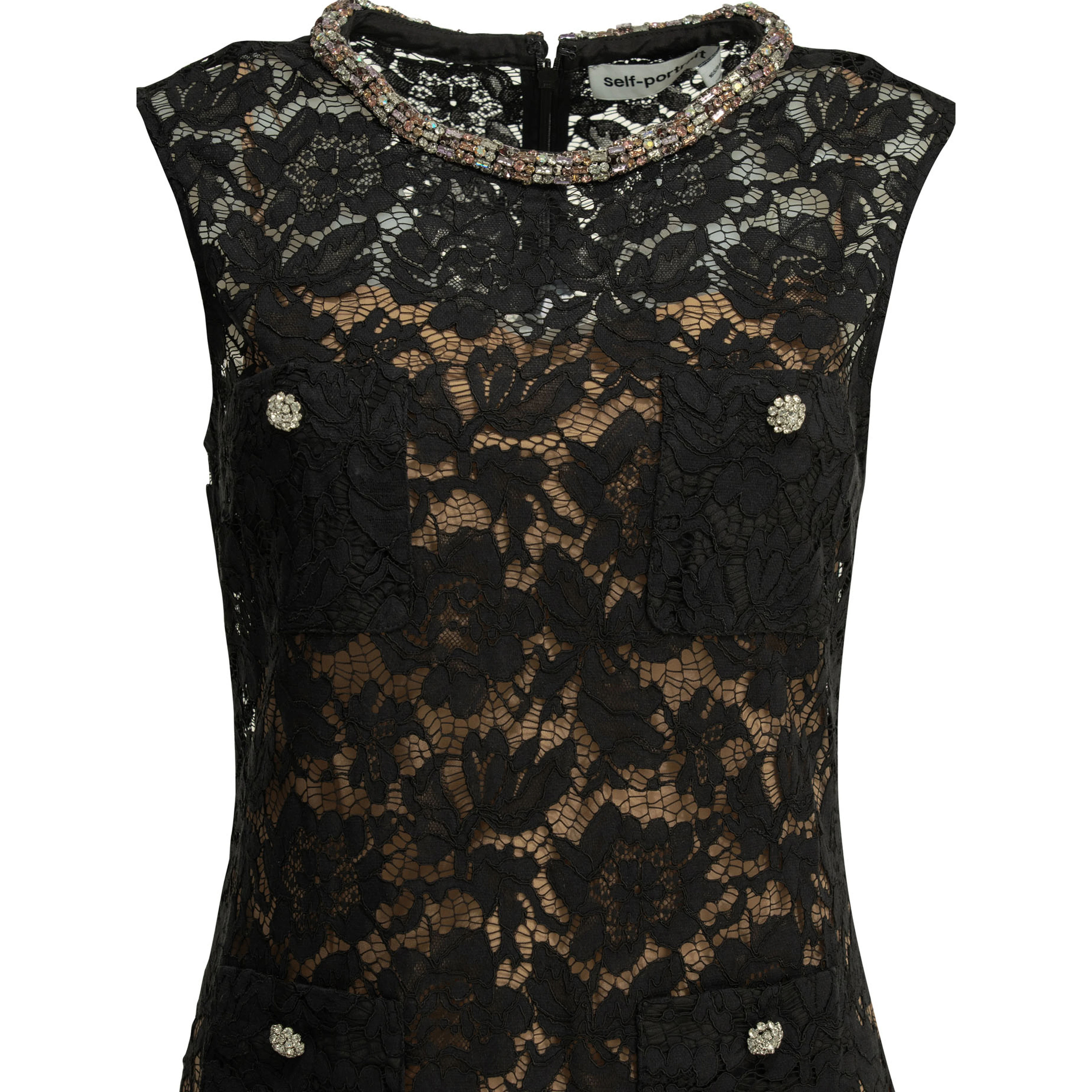 Embroidered short dress