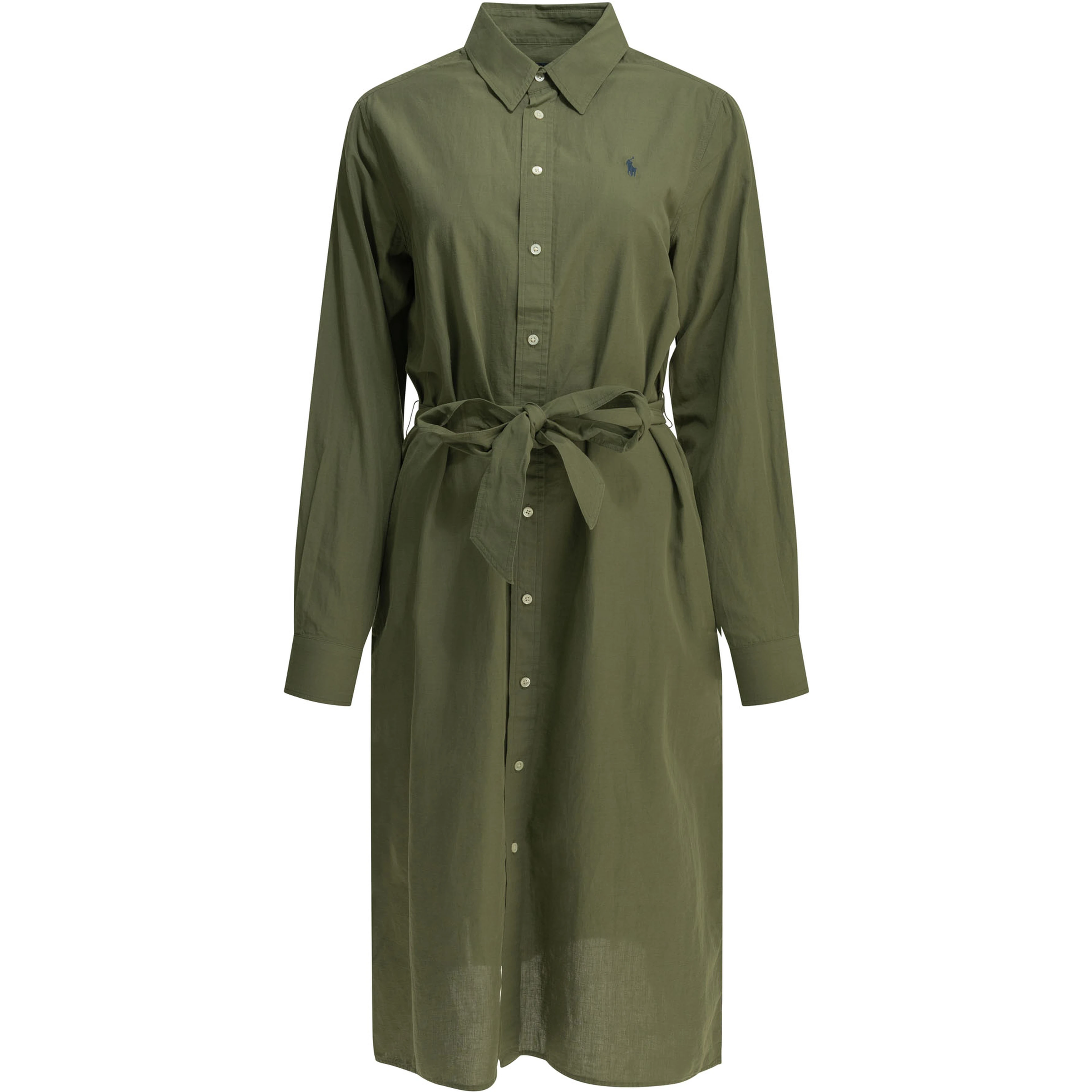 Chemisier midi dress with logo