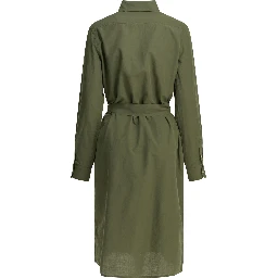 Chemisier midi dress with logo