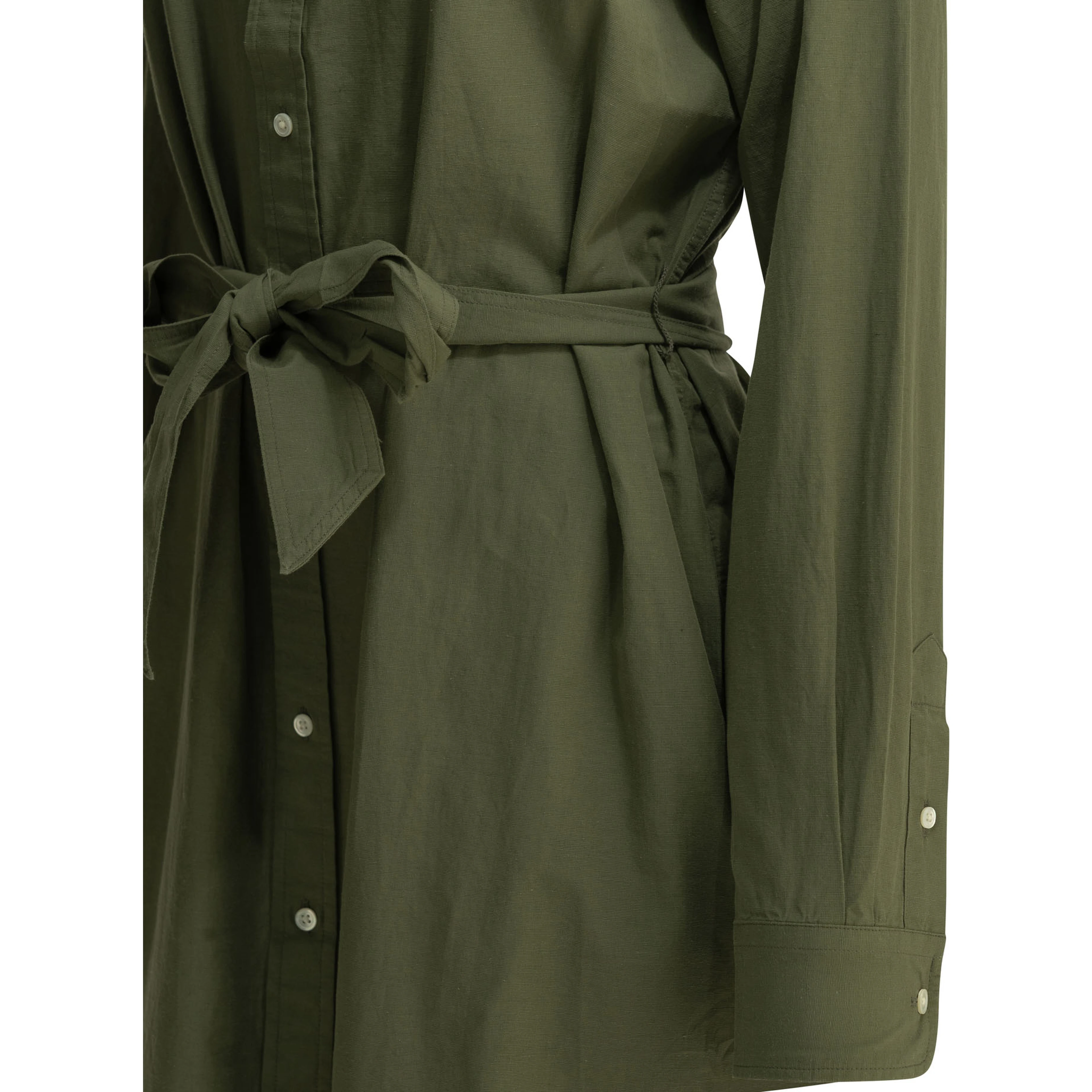 Chemisier midi dress with logo