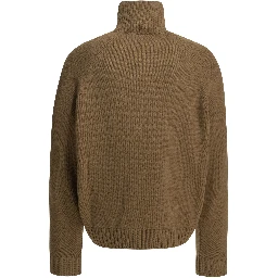 Cashmere wool blend half-zip sweater
