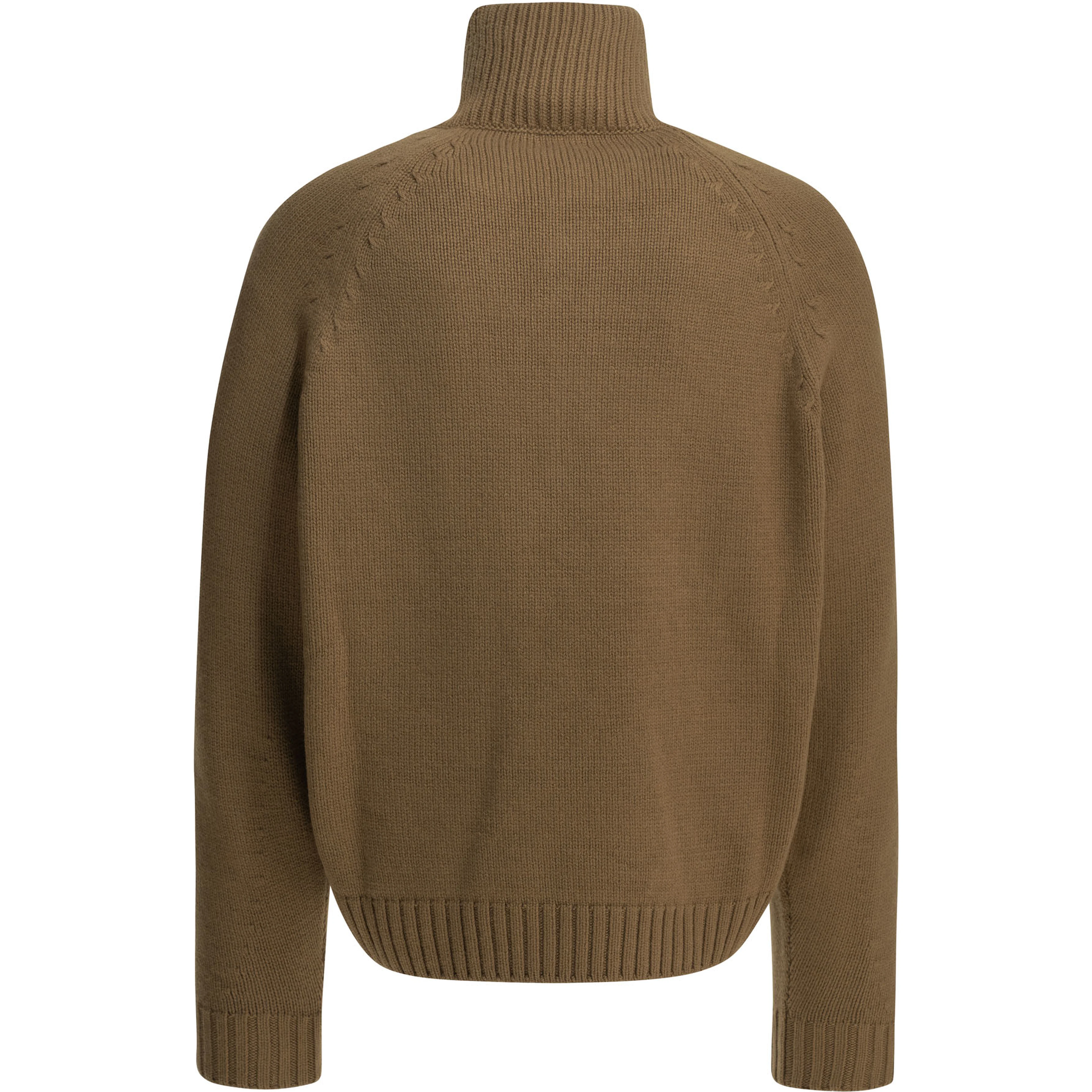 Cashmere wool blend half-zip sweater