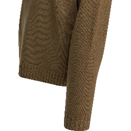 Cashmere wool blend half-zip sweater