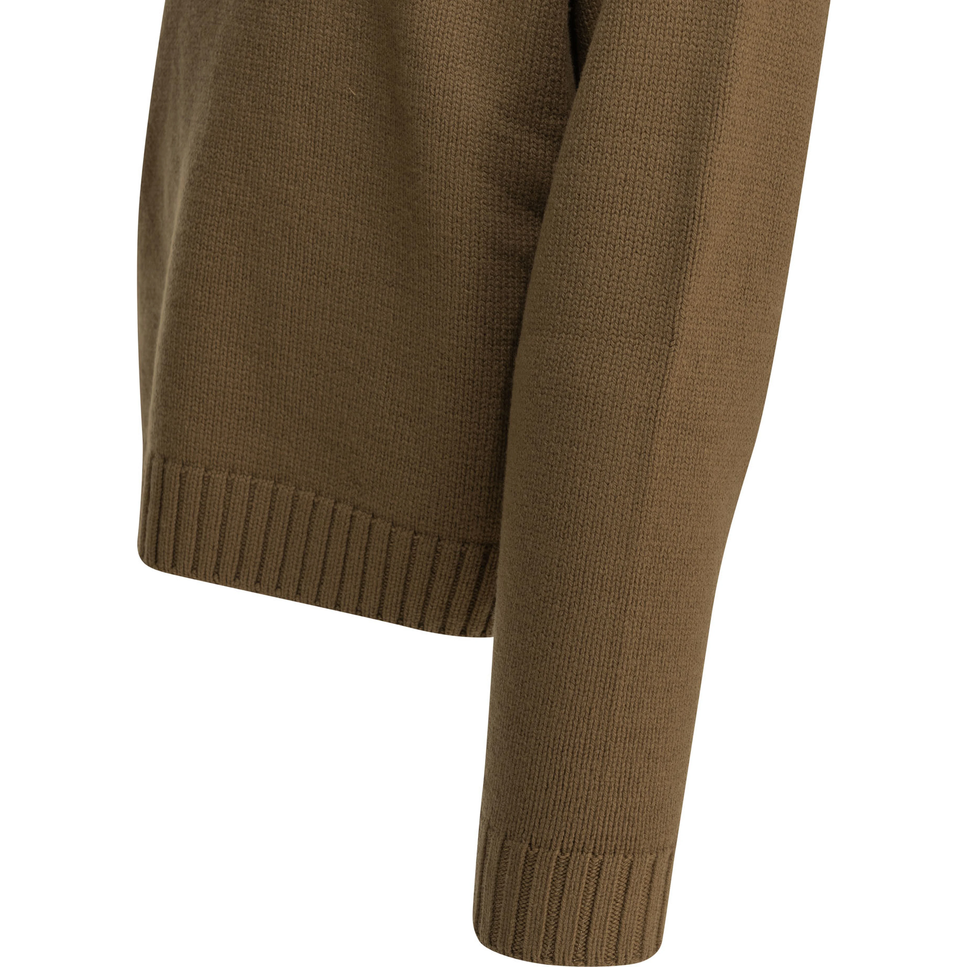 Cashmere wool blend half-zip sweater