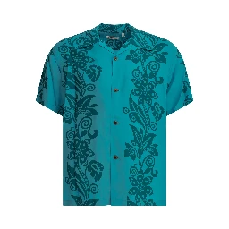 "Pictograph Flower" Casual Shirt