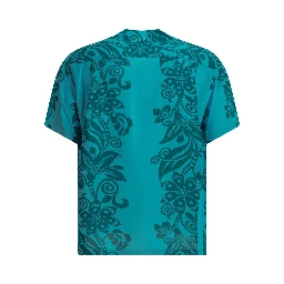"Pictograph Flower" Casual Shirt
