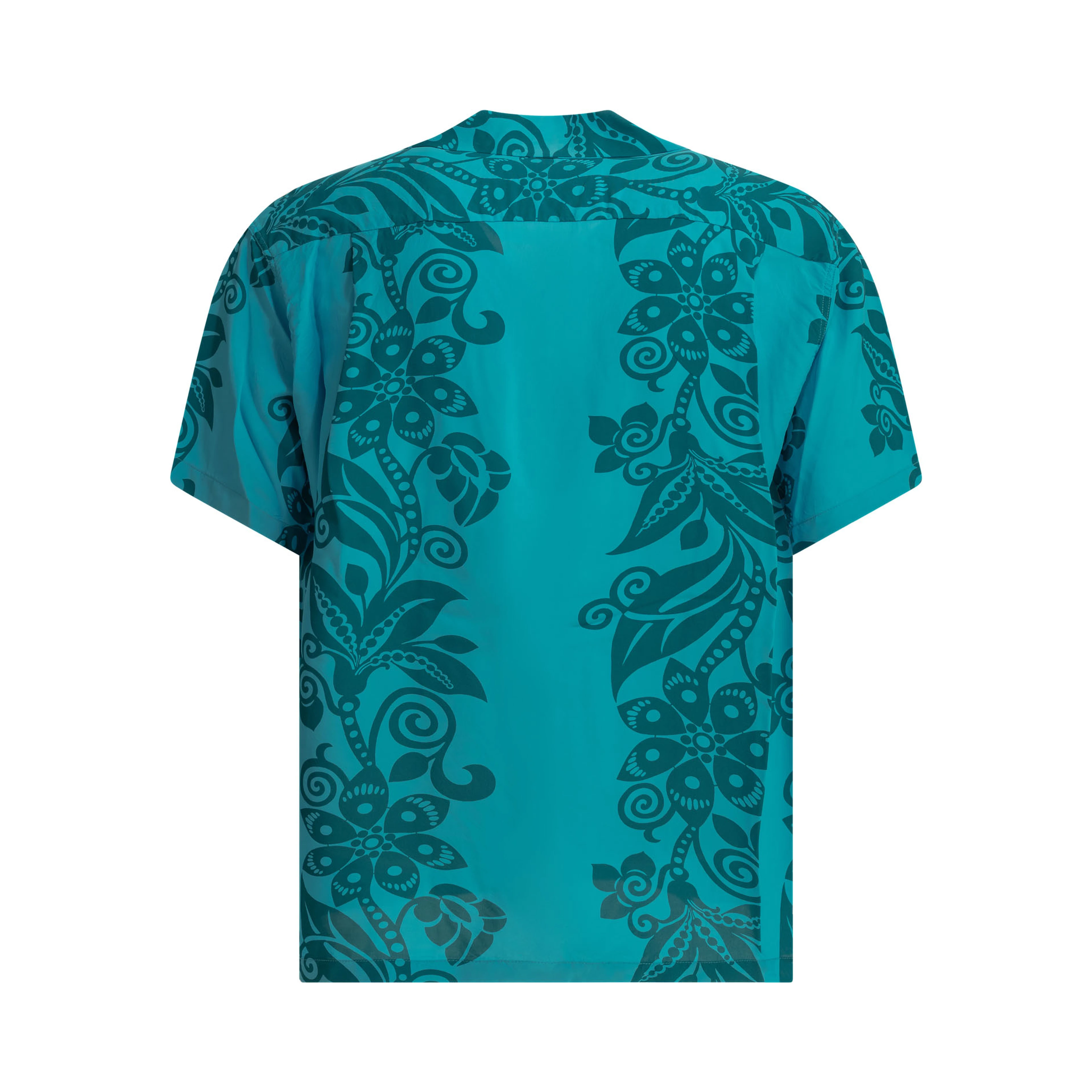 "Pictograph Flower" Casual Shirt
