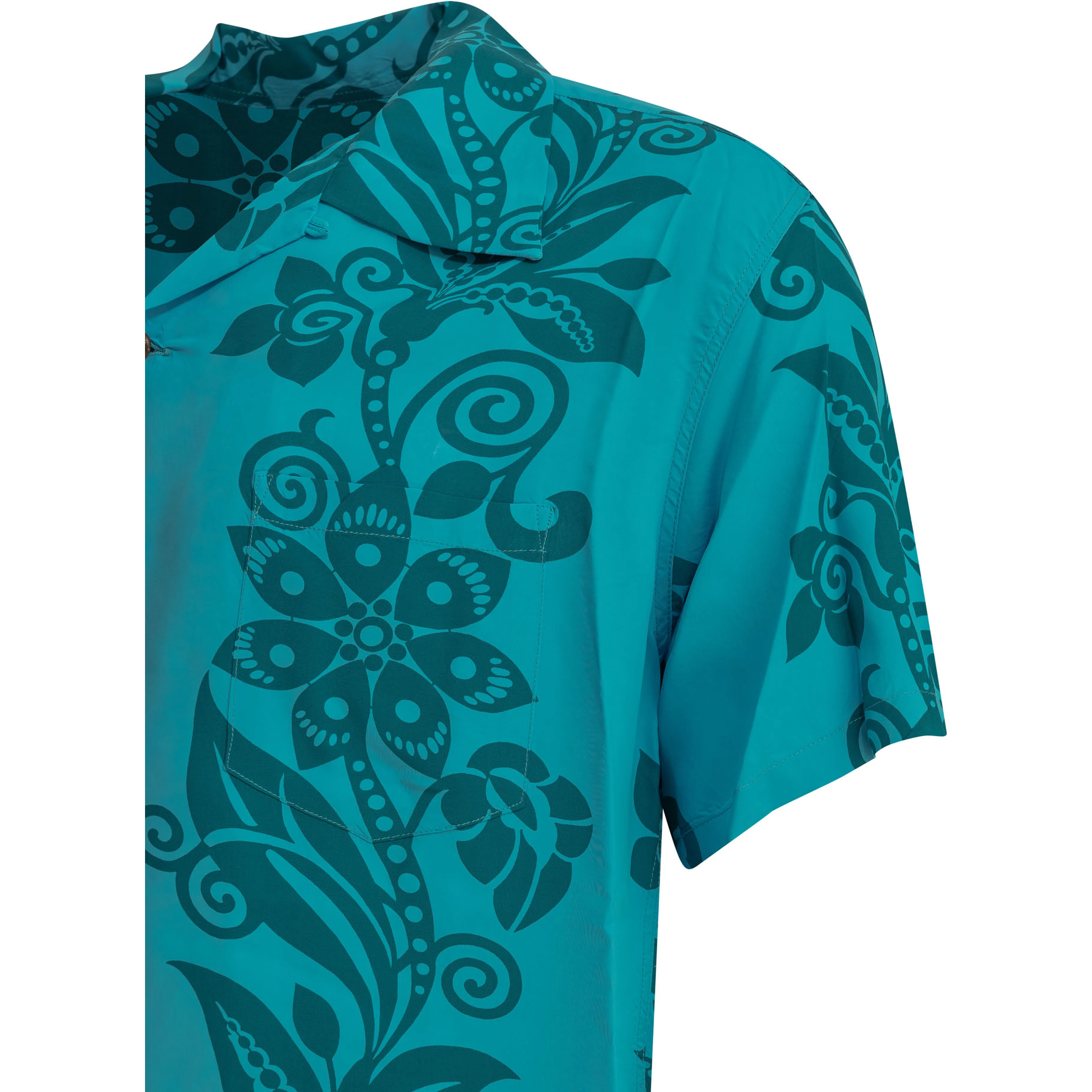 "Pictograph Flower" Casual Shirt