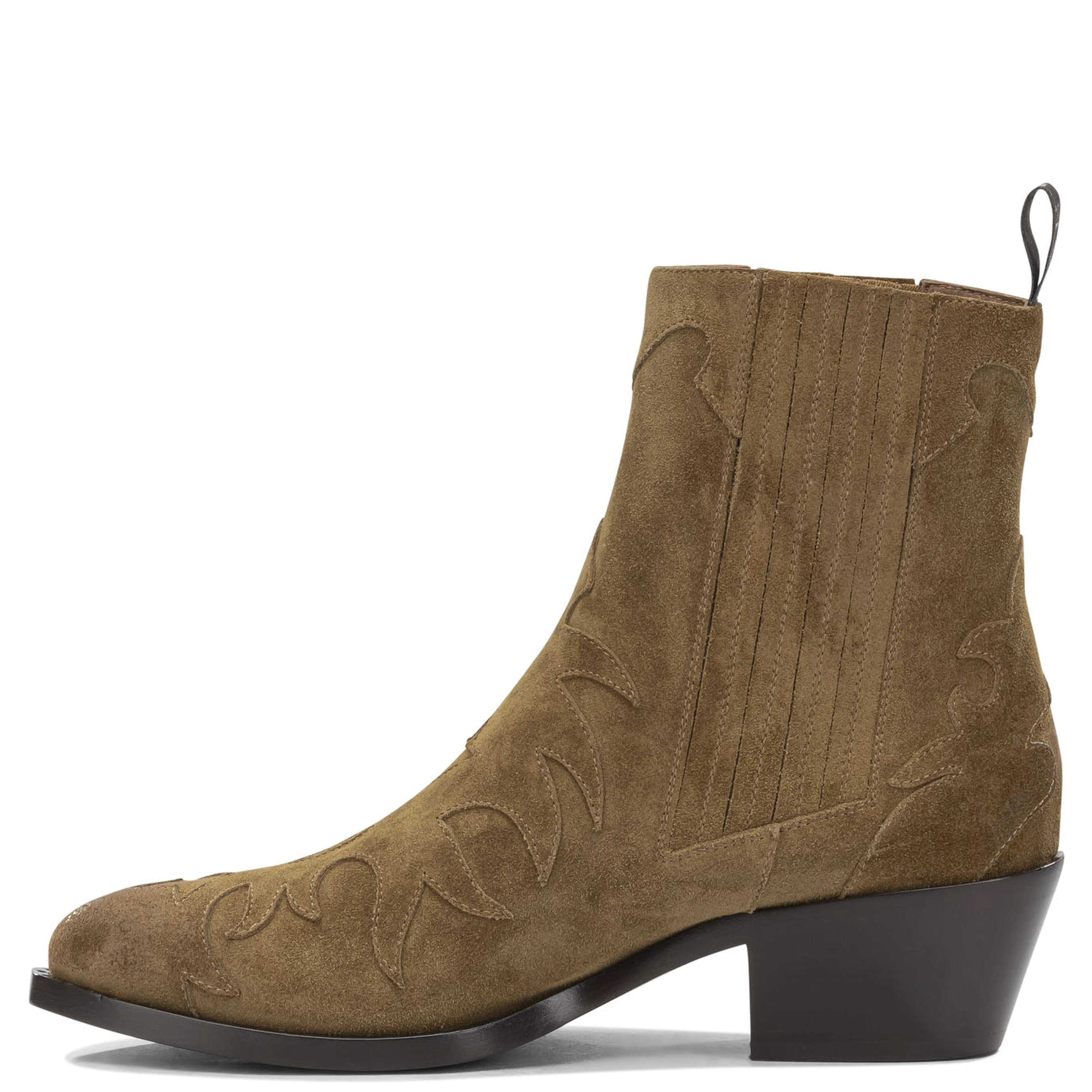 "Velour 45 MM" Cowboy Ankle Boots