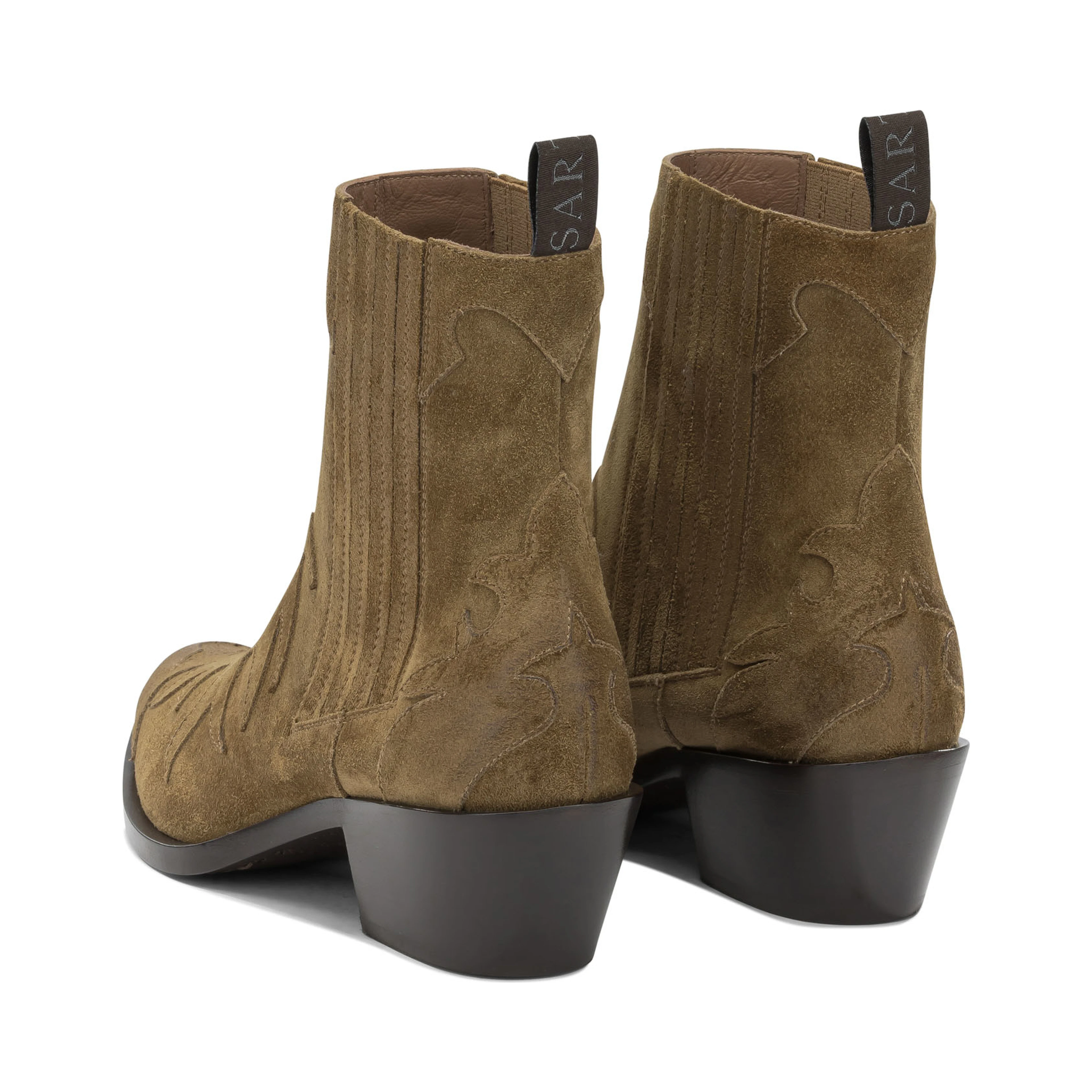 "Velour 45 MM" Cowboy Ankle Boots
