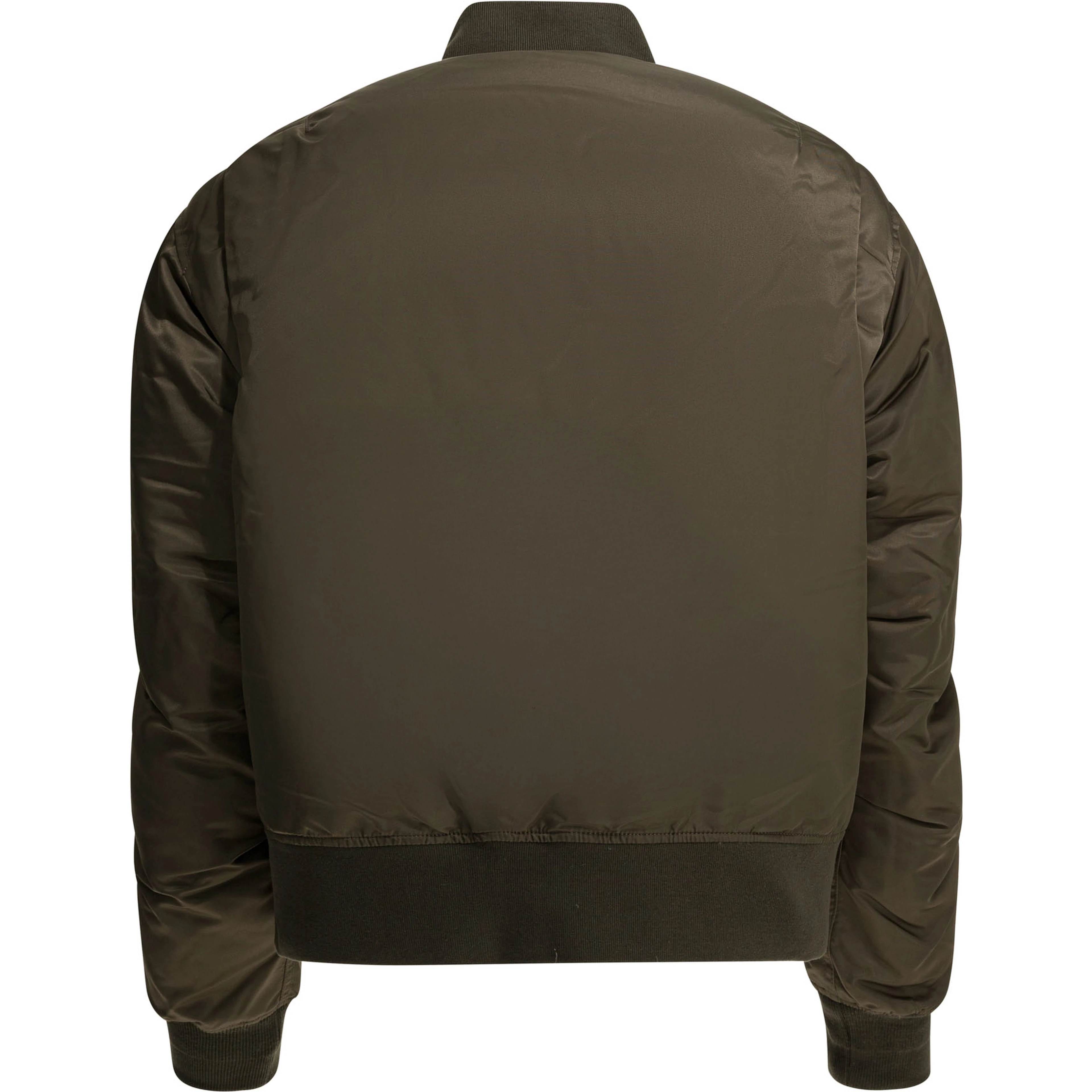 Nylon zippered bomber jacket
