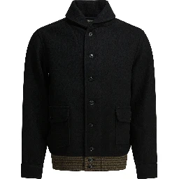 Wool bomber jacket