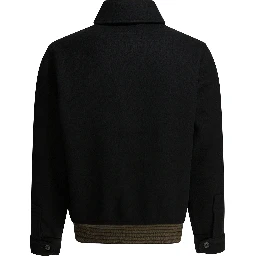 Wool bomber jacket