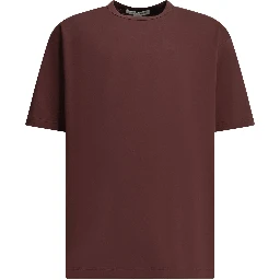 Crew-neck T-shirt with reverse logo