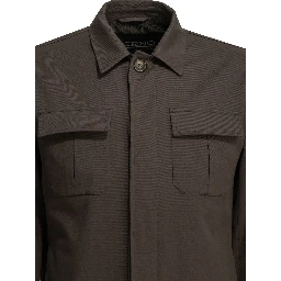 Cotton overshirt jacket