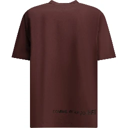 Crew-neck T-shirt with reverse logo