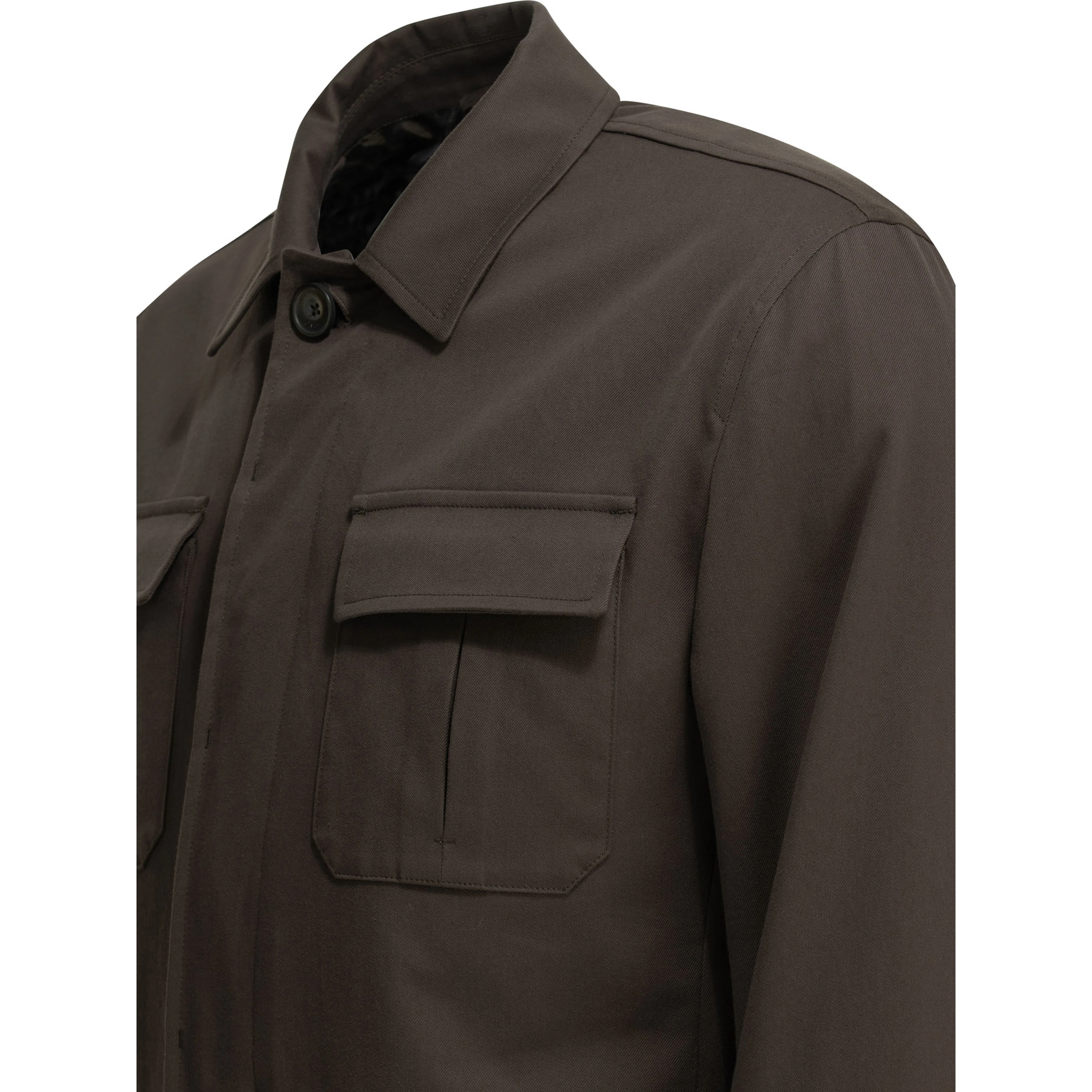 Cotton overshirt jacket