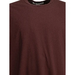 Crew-neck T-shirt with reverse logo