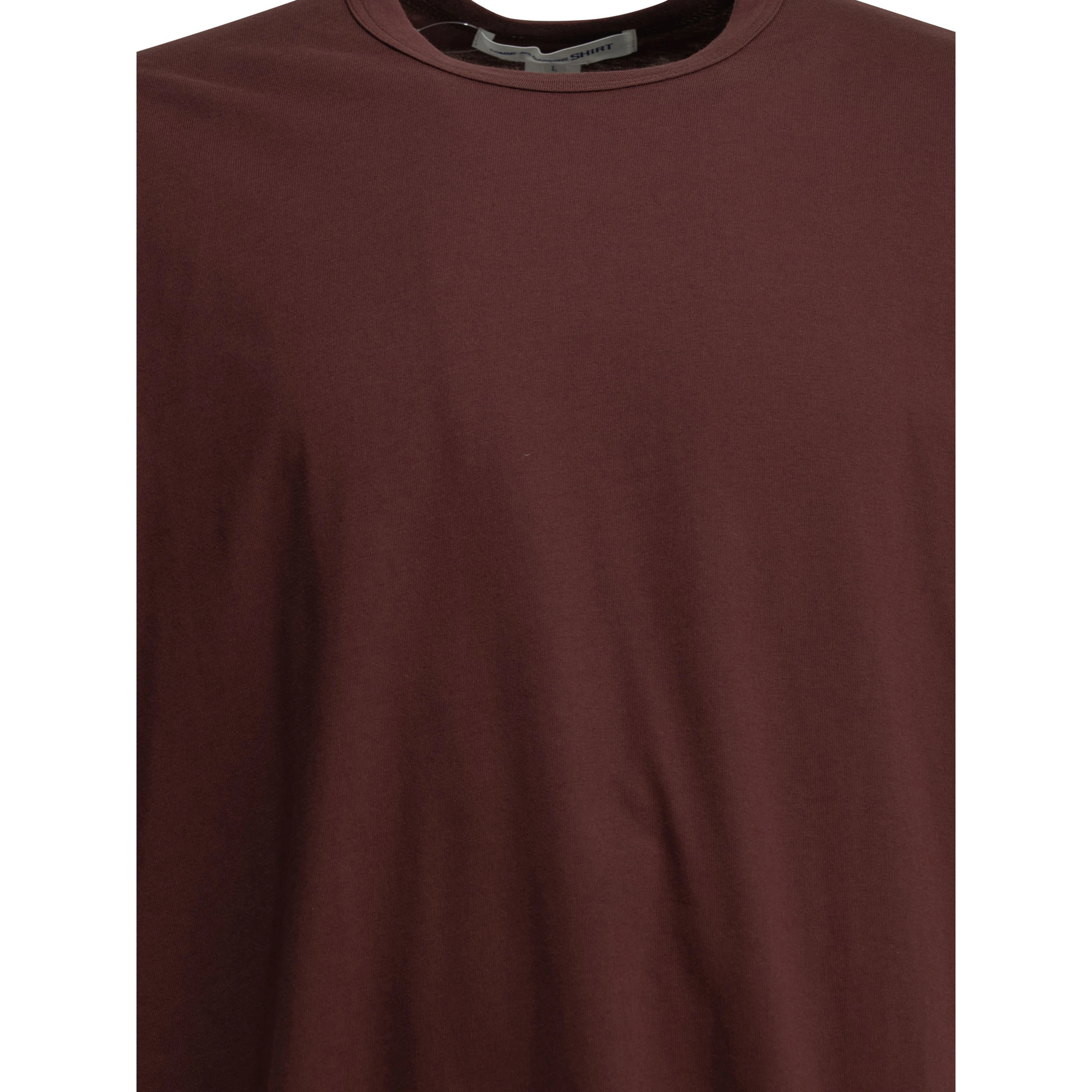 Crew-neck T-shirt with reverse logo