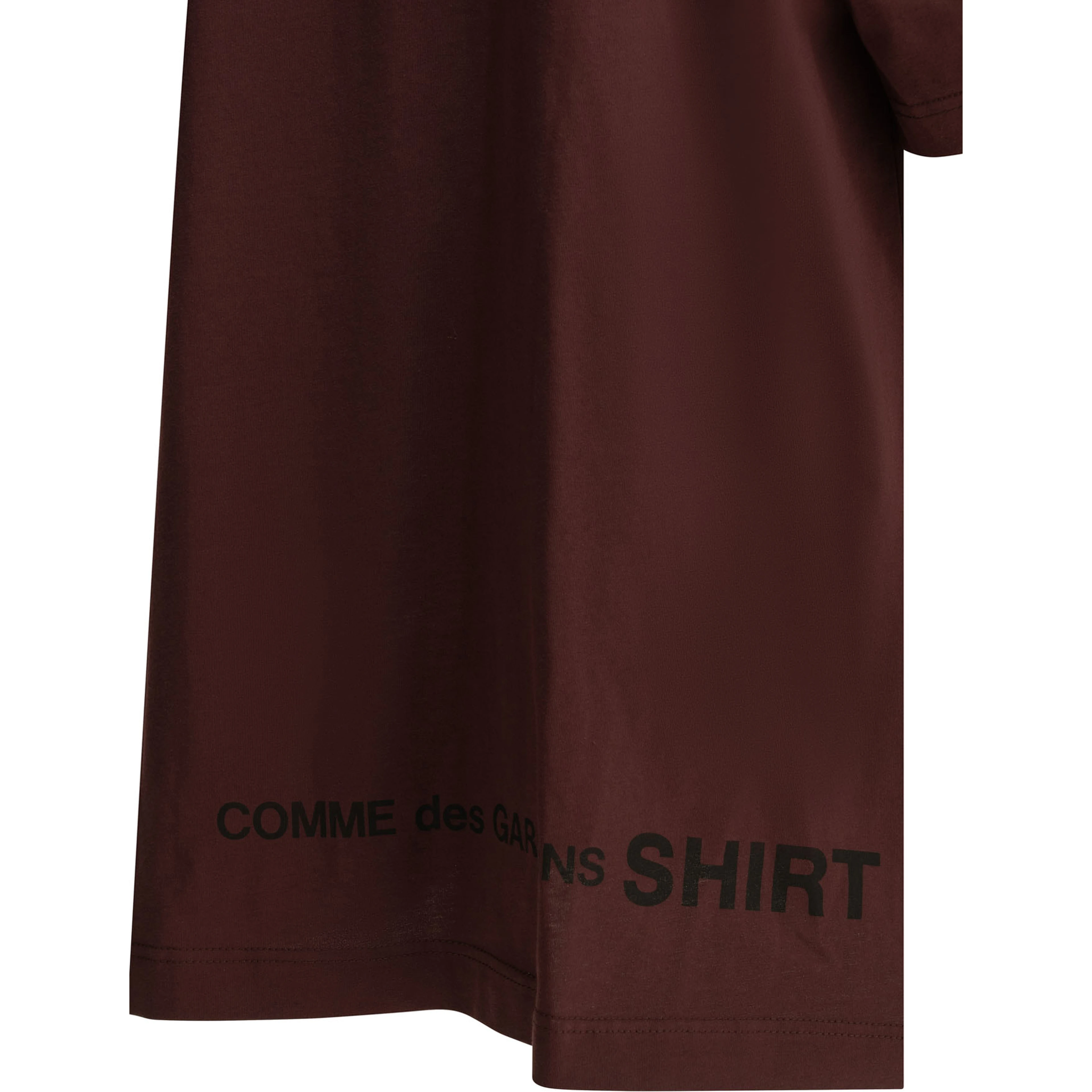 Crew-neck T-shirt with reverse logo