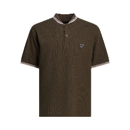 "Shawl Collar" Polo shirt with buttons