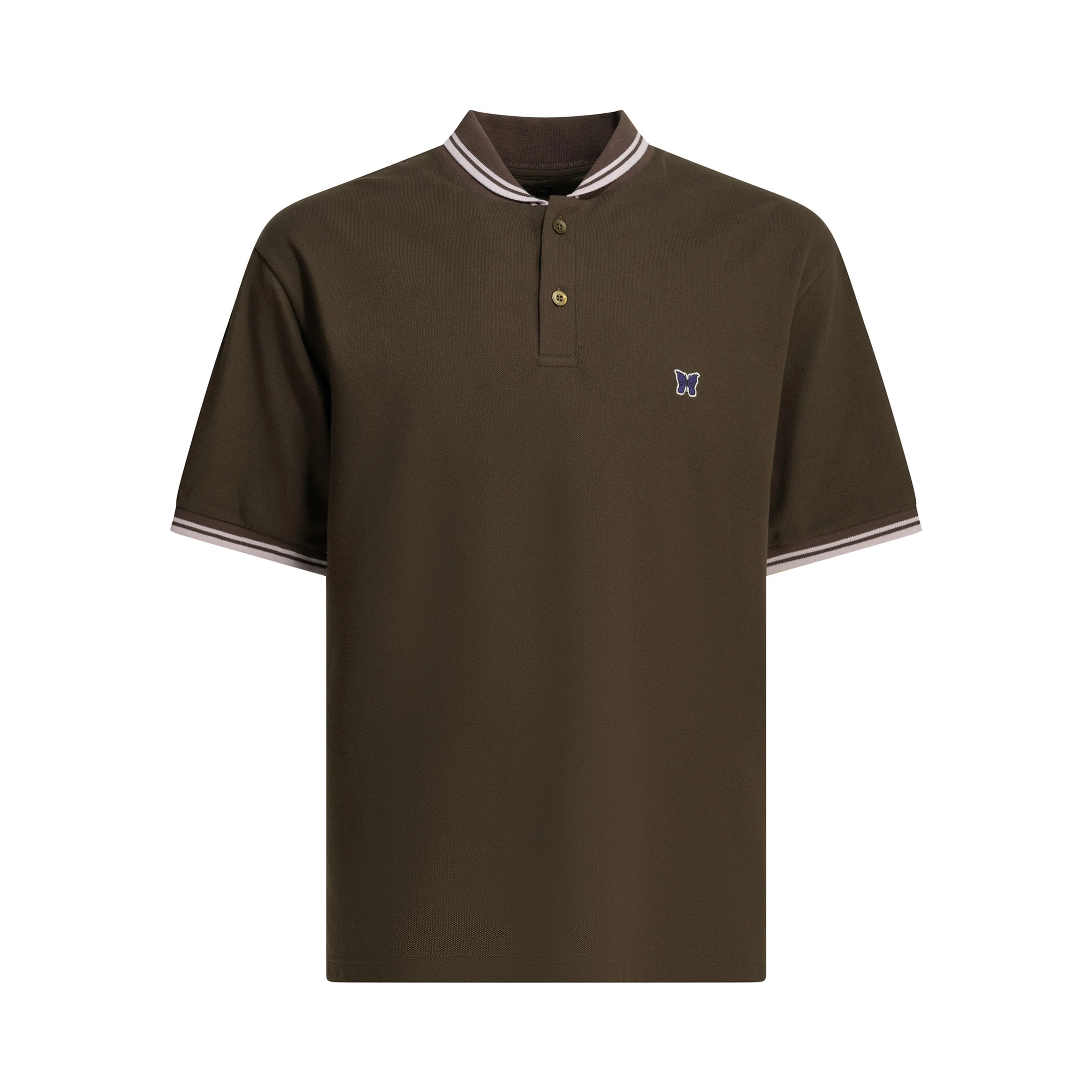 "Shawl Collar" Polo shirt with buttons