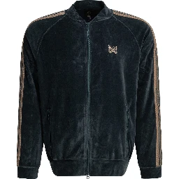 "Track" zippered sweatshirt