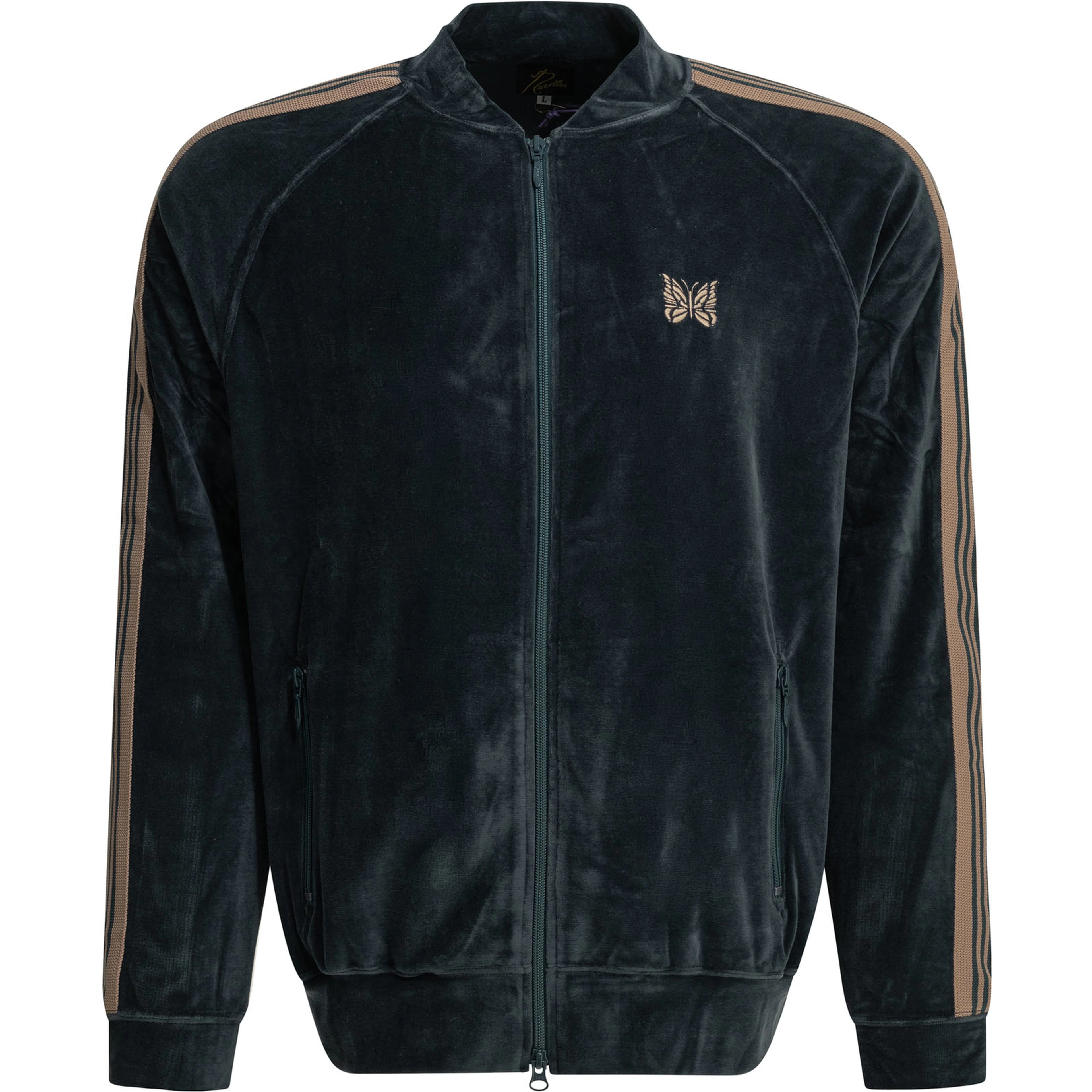 "Track" zippered sweatshirt