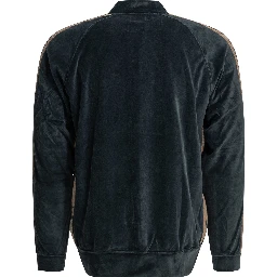 "Track" zippered sweatshirt