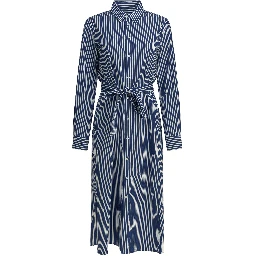 Chemisier midi dress with logo