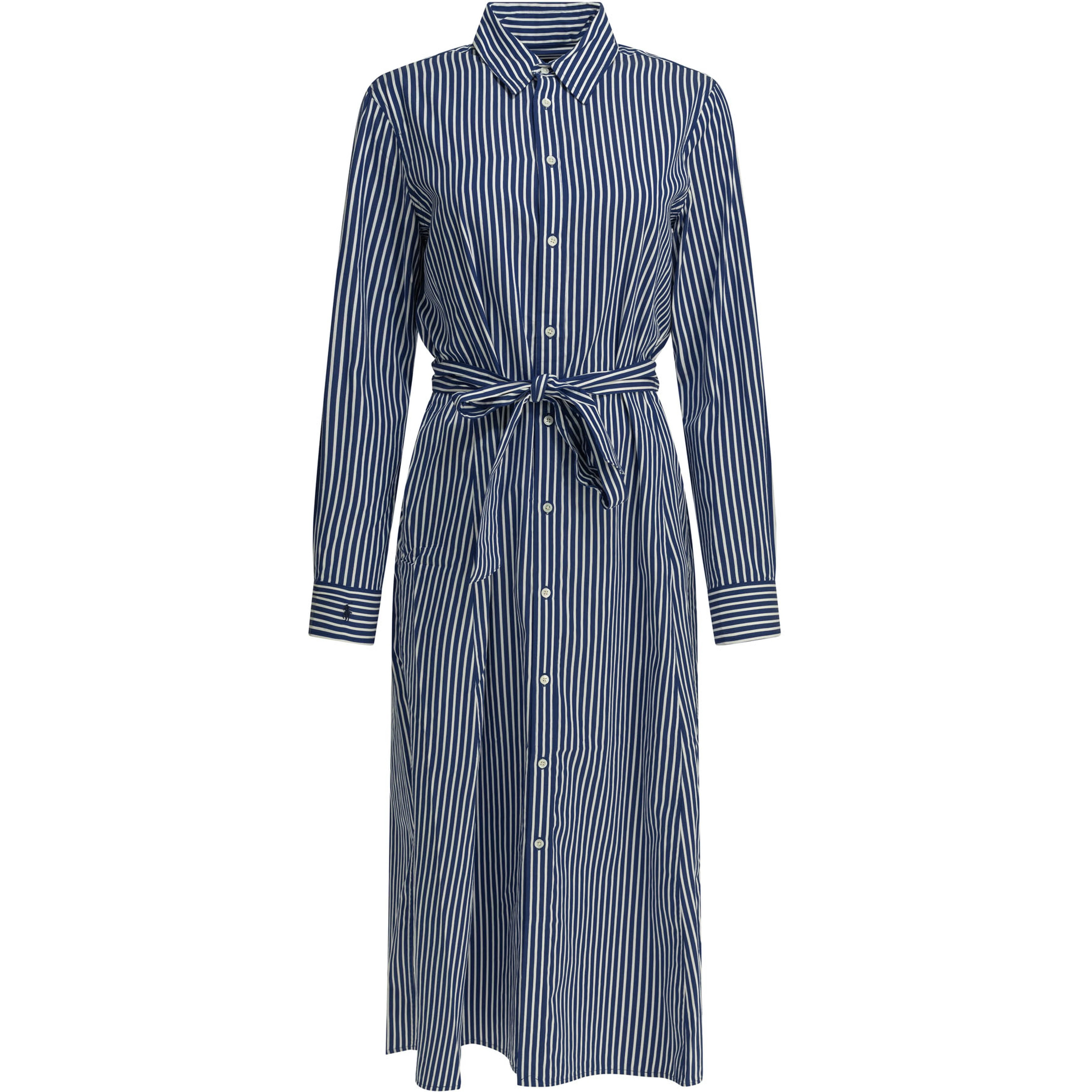 Chemisier midi dress with logo