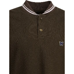 "Shawl Collar" Polo shirt with buttons