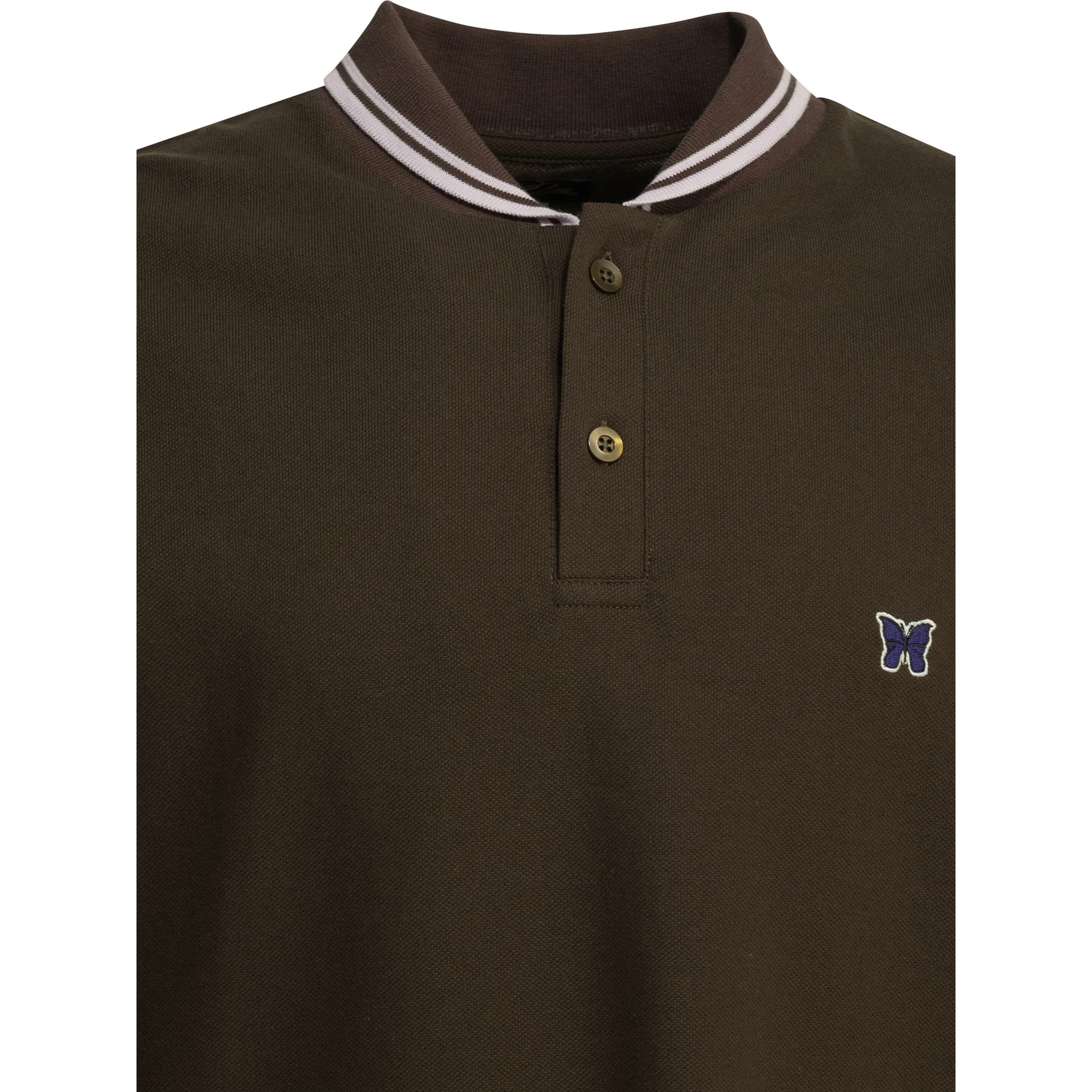 "Shawl Collar" Polo shirt with buttons