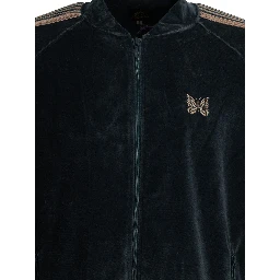 "Track" zippered sweatshirt