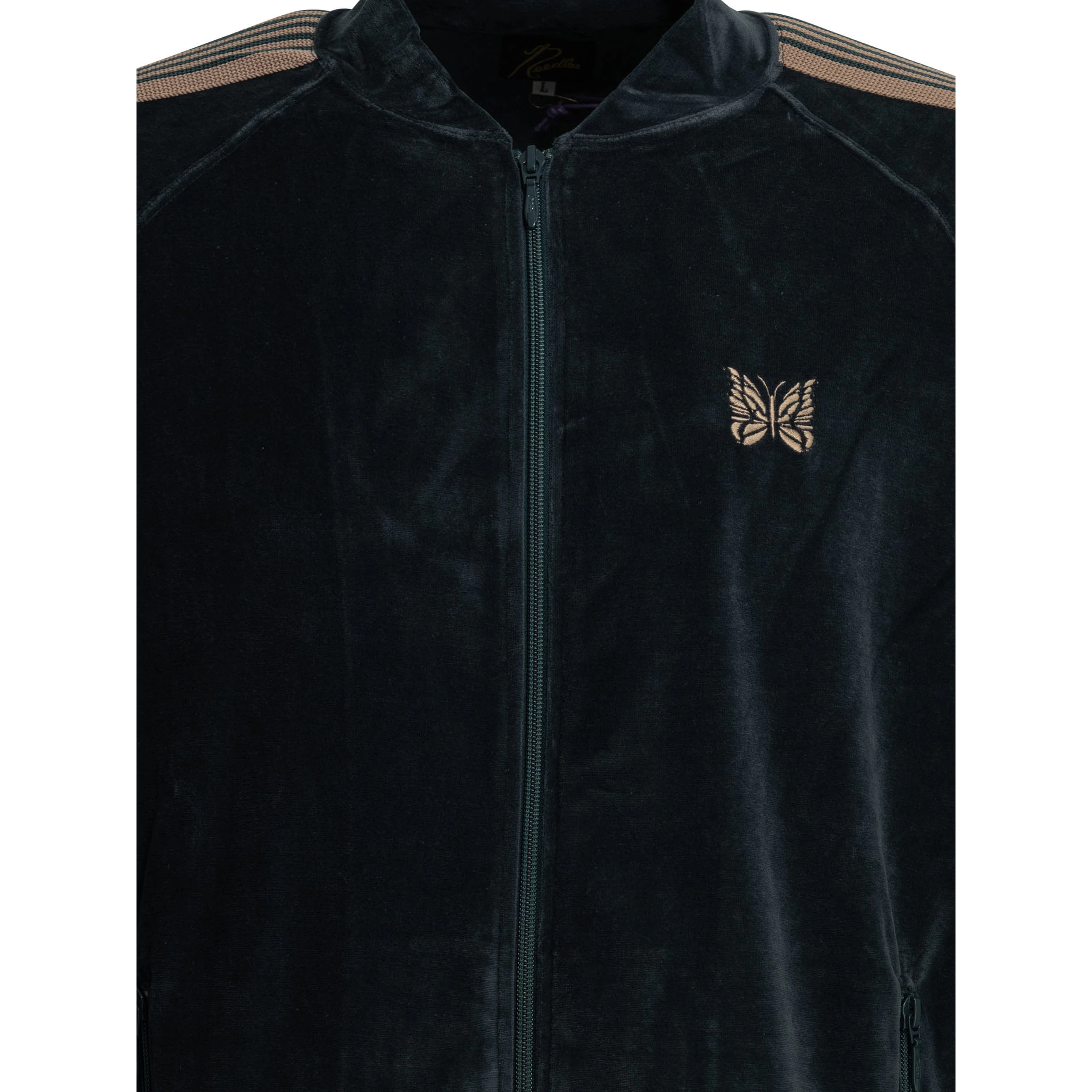 "Track" zippered sweatshirt