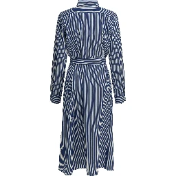 Chemisier midi dress with logo