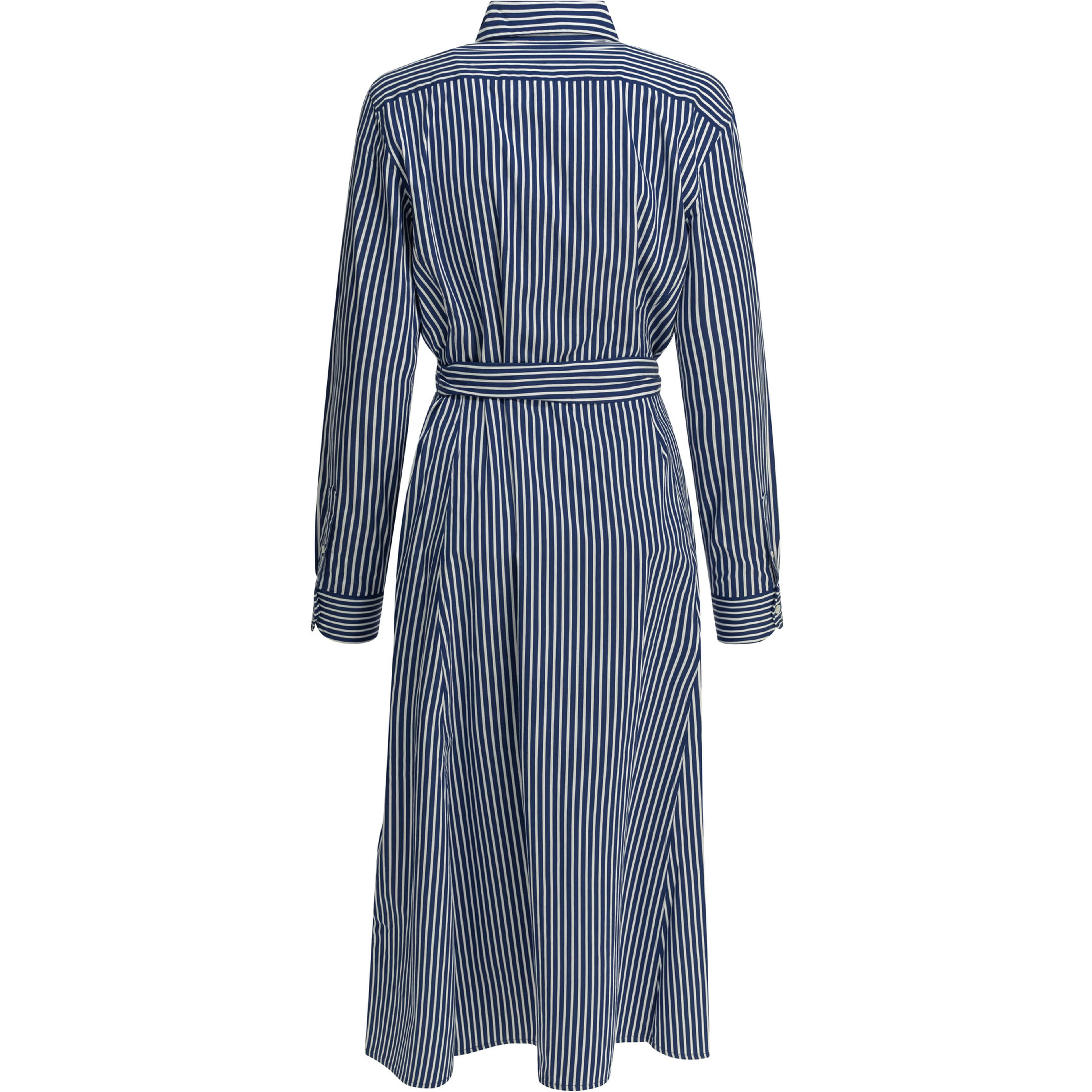 Chemisier midi dress with logo