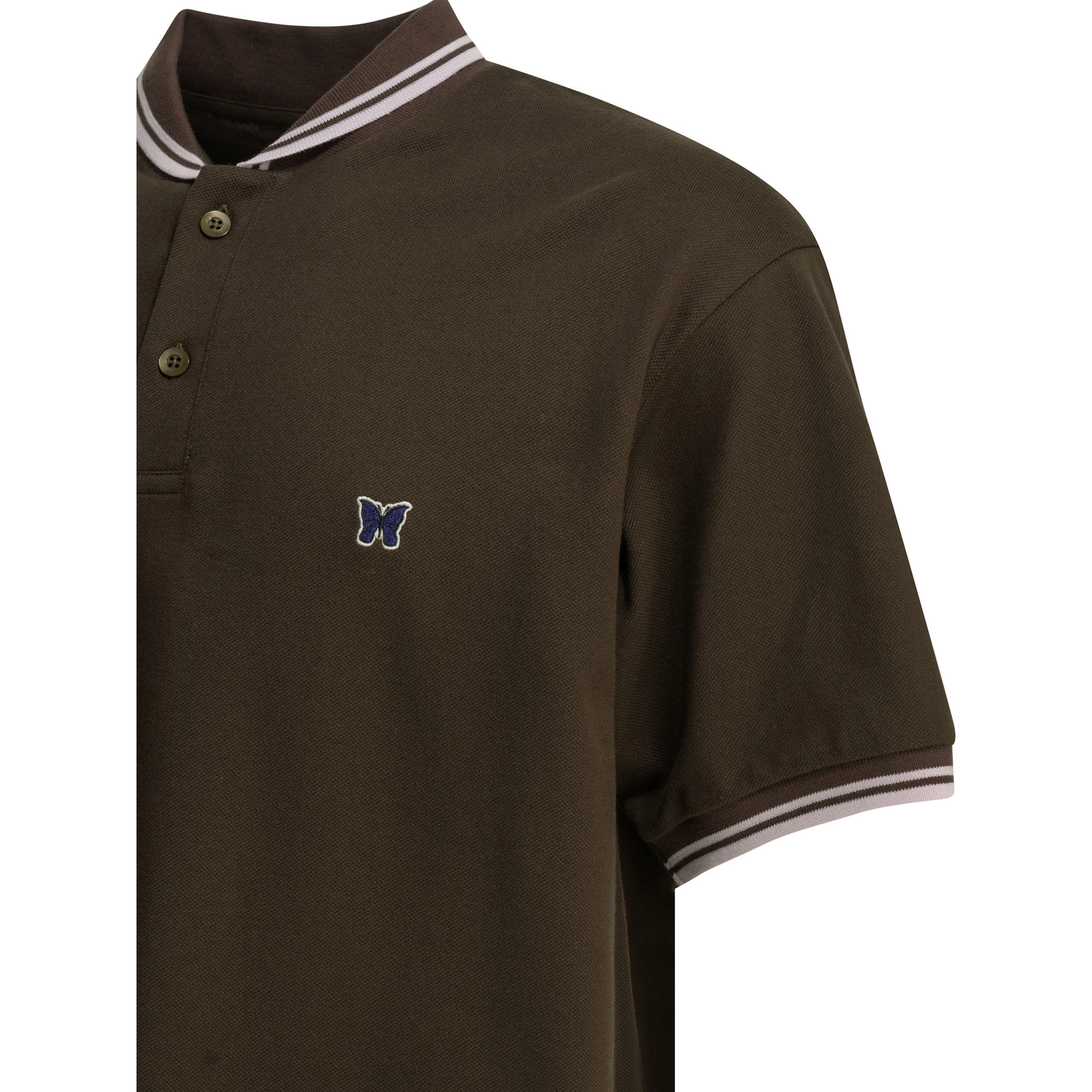"Shawl Collar" Polo shirt with buttons
