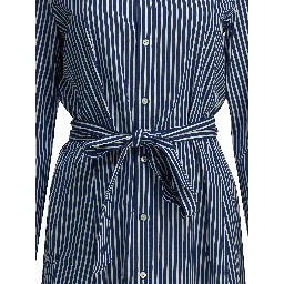 Chemisier midi dress with logo