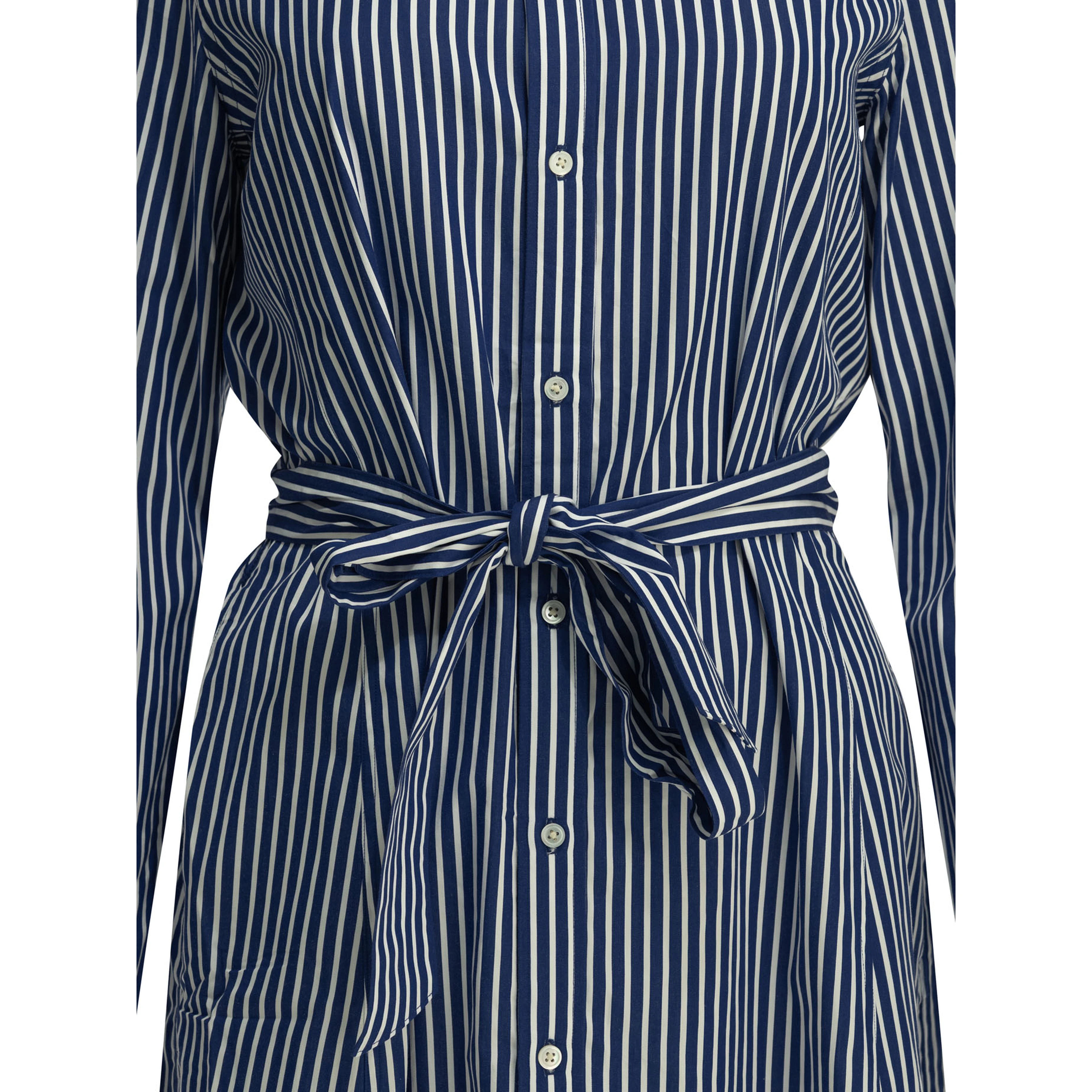Chemisier midi dress with logo