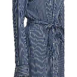 Chemisier midi dress with logo