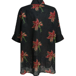 Linen floral shirt