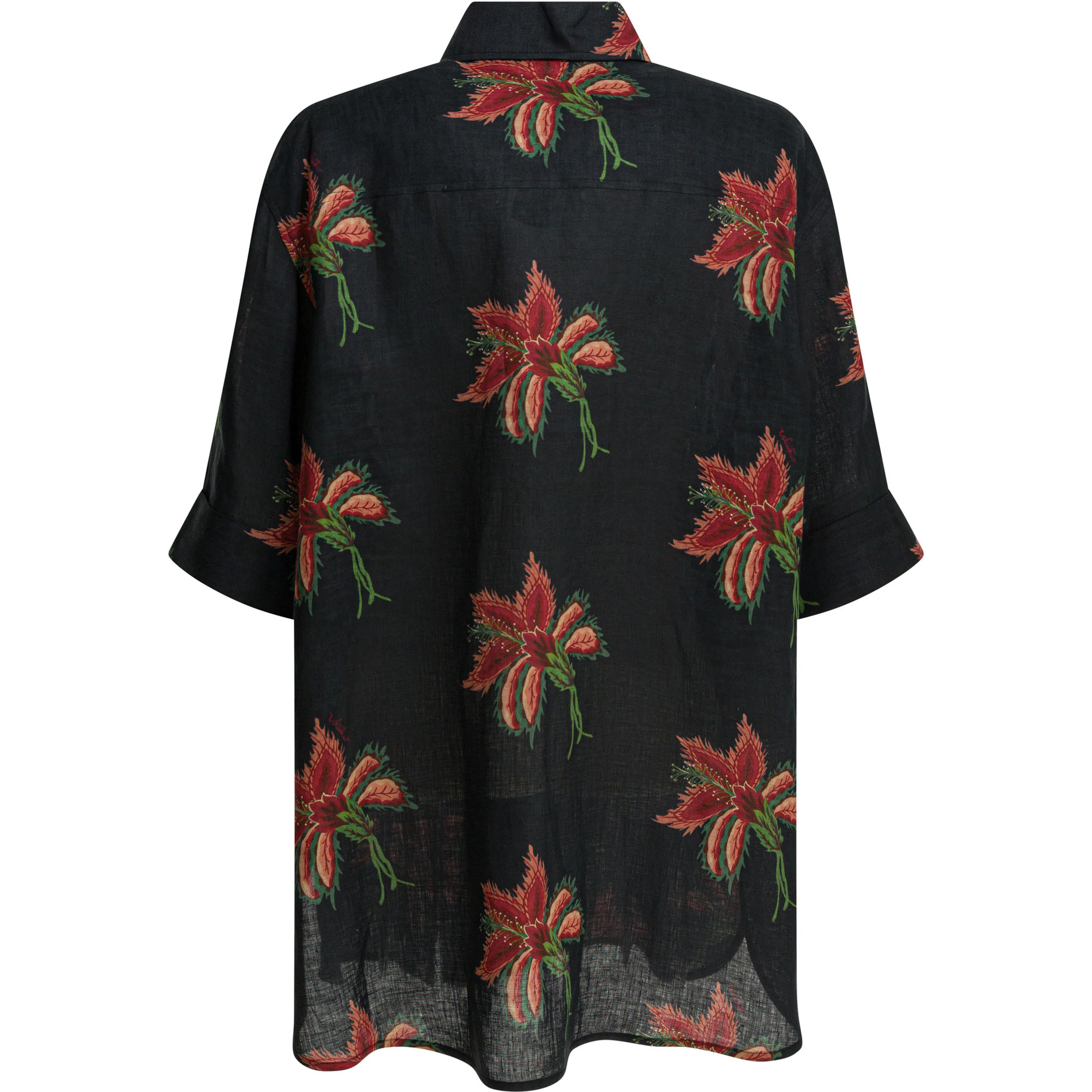 Linen floral shirt
