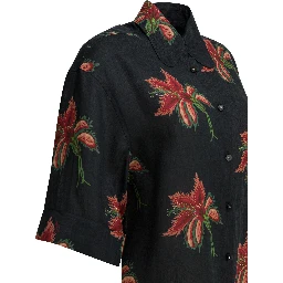 Linen floral shirt